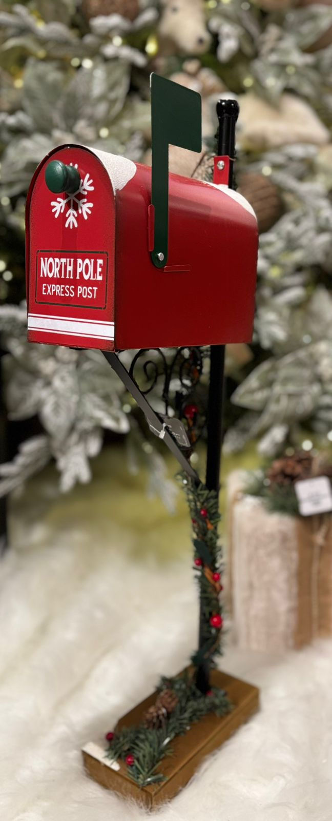 Miniatura: CAIXA POSTAL SANTA MAIL  METAL  (VERMELHO) - 1UN