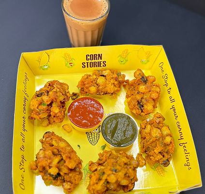 cornpakoda in corn stories menu
