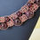Thumbnail: Copper Wire Macrame Bib-Style Necklace with Garnets