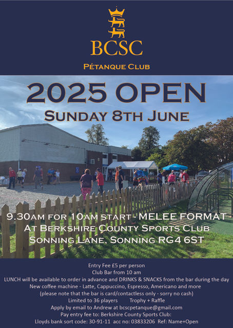 BCSC Pétanque Club Annual Open