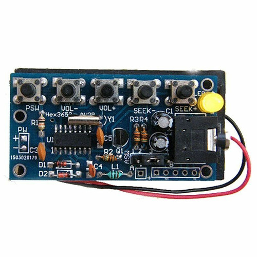 Wireless Stereo FM Radio Receiver Module PCB DIY Electronic Kits 76MHz ...