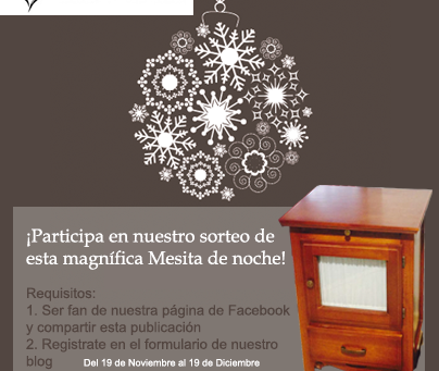Sorteo Navidad: ¡Gana una fabulosa mesita de noche!