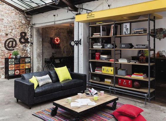 5 consejos para conseguir una perfecta decoración estilo industrial en tu salón