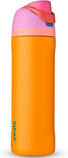 Bright orange water bottle from Owala 24 oz
