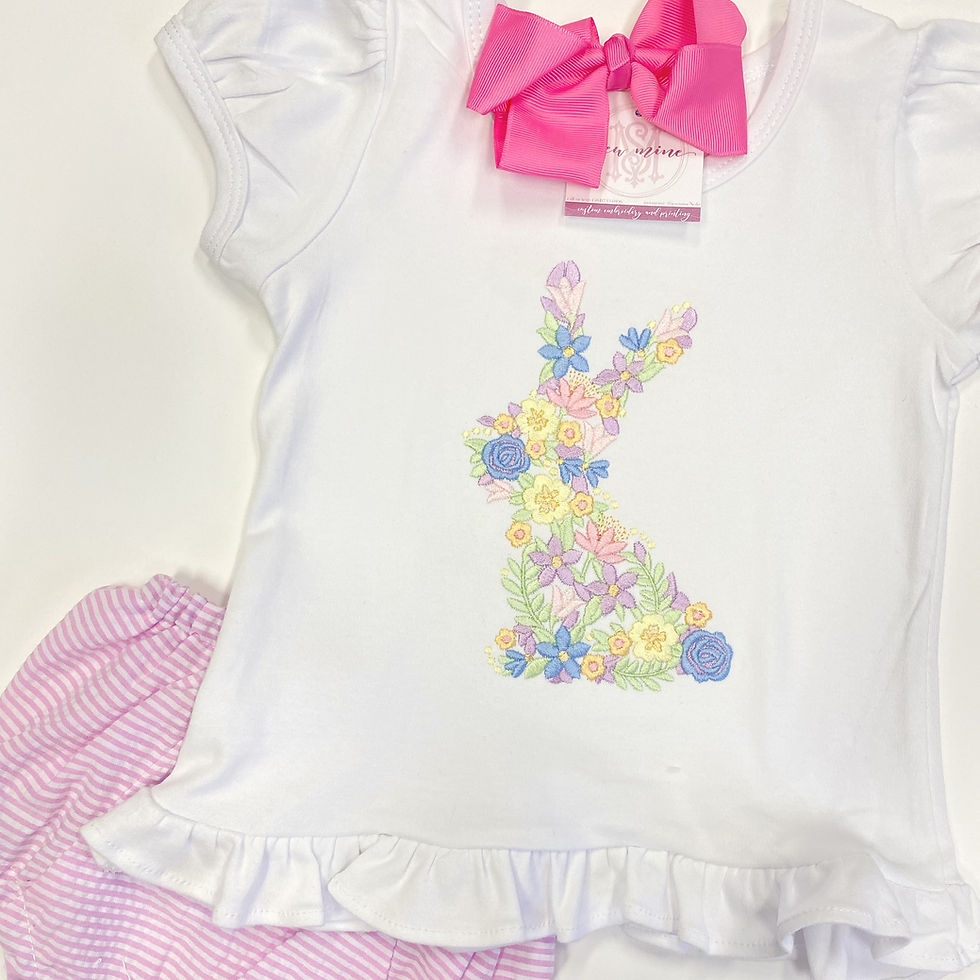 Thumbnail: Girls Short Sleeve Ruffle Tee