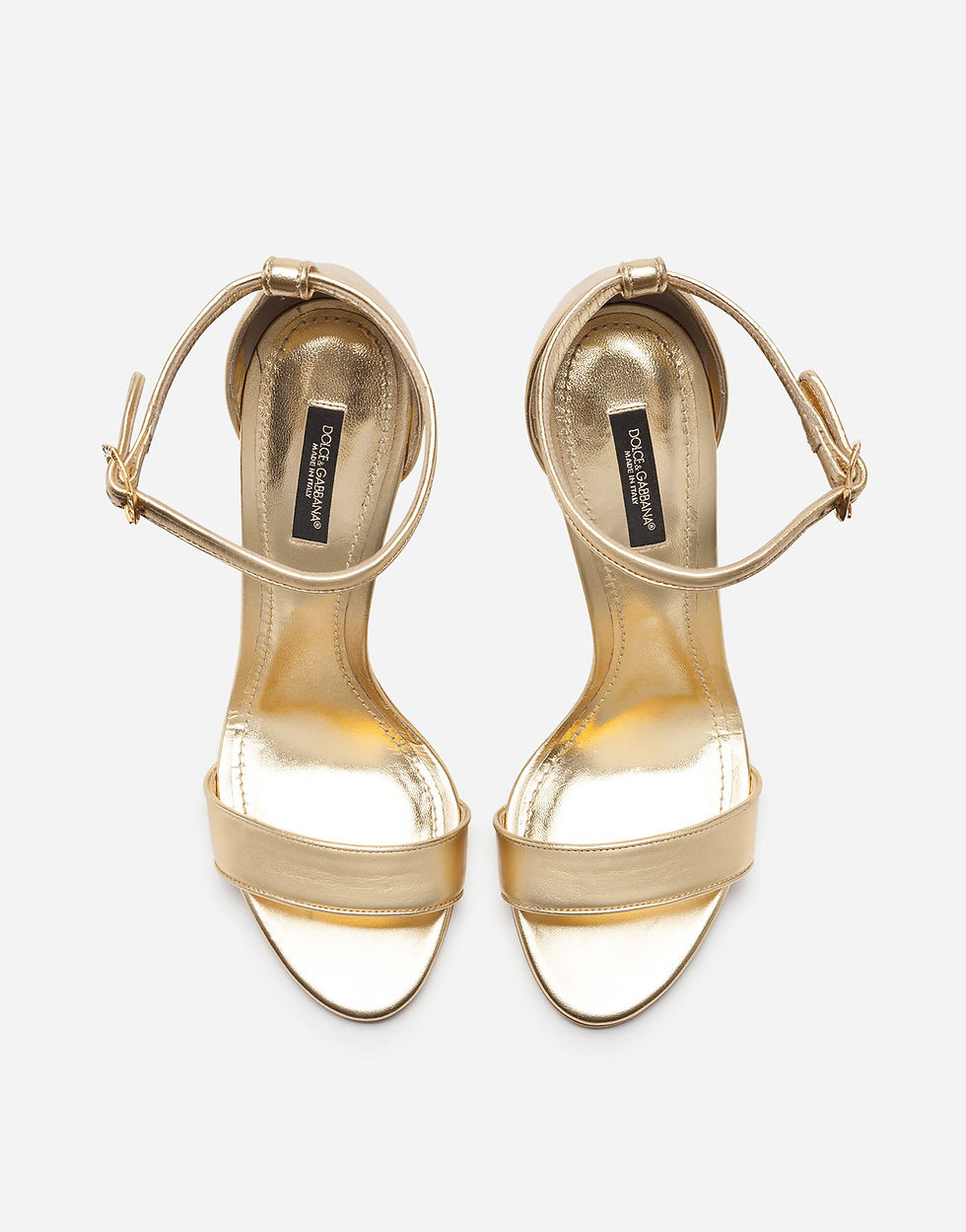 Thumbnail: Dolce & Gabbana Nappa Mordore Sandals With Baroque DG Heel
