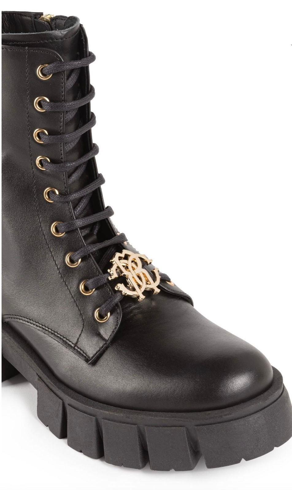 Thumbnail: Roberto Cavalli Monogram Combat Boots