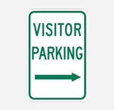 Visitor Parking Arrow Right
