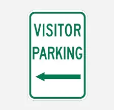 Visitor Parking Arrow Left