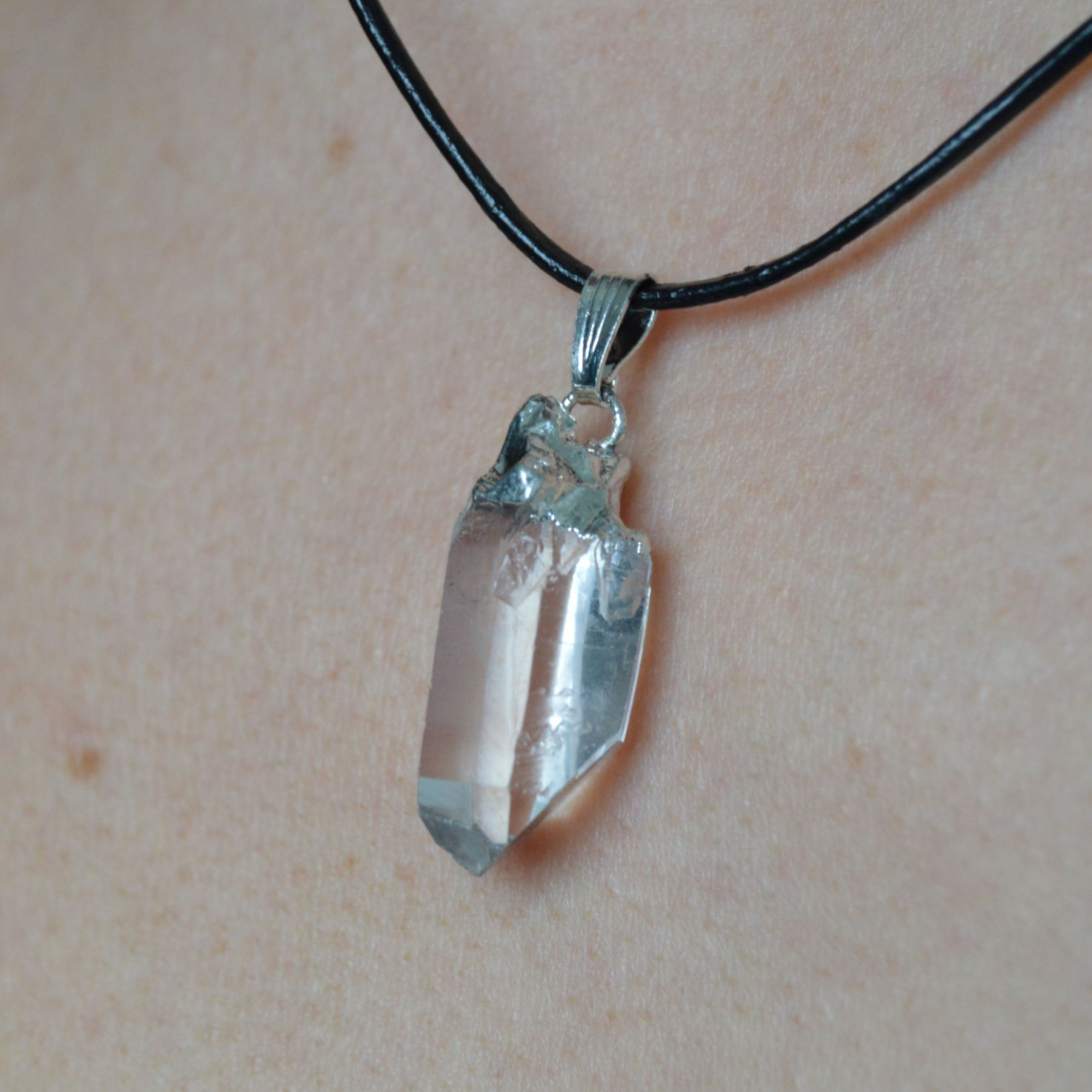 Pendentif Pointe Brute Quartz