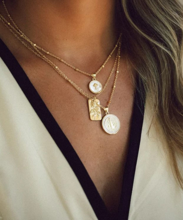 Thumbnail: Florence Coin Necklace - Klassy Rounds x Madi May