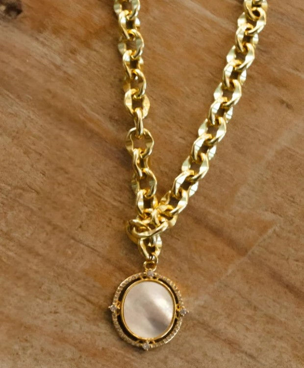 Thumbnail: Kennedy Necklace - Klassy Rounds x Madi May