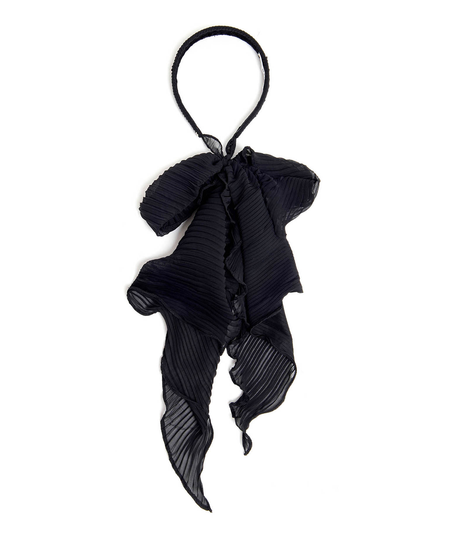 Tiara Diva Preta Plissada