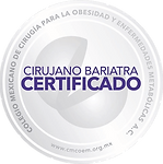 Certificado por el Colegio Mexicano de Cirugía para la Obesidad y Enfermedades Metabólicas