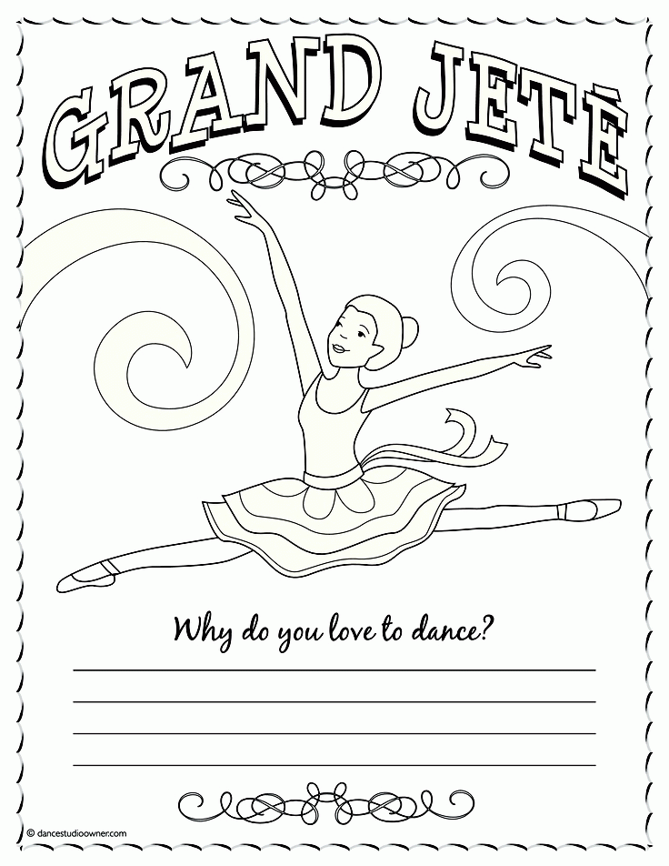 Dance Activities Color Sheets