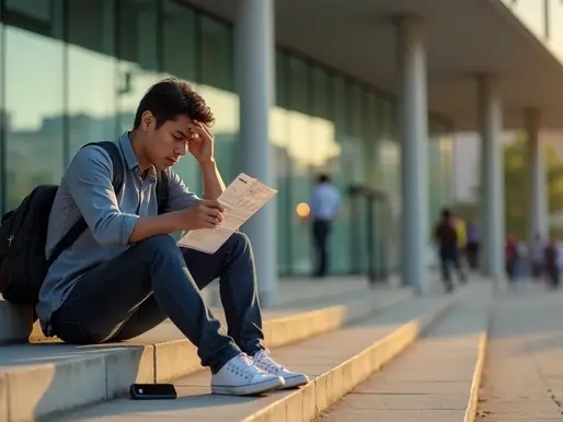 Candidato de concurso público olhando convocação perdida no Diário Oficial 