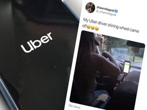 Alleged Uber driver's steering wheel comes away from steering column mid-journey