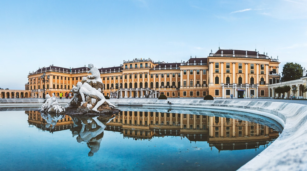 Palácio Schonbrunn em Viena, Áustria