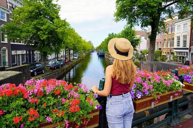 Canais do rio Amstel, Amsterdã, Holanda