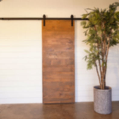 Horizontal Plank Barn Door