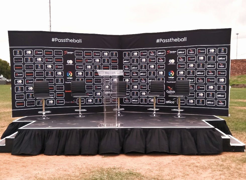 prize giving stage set up