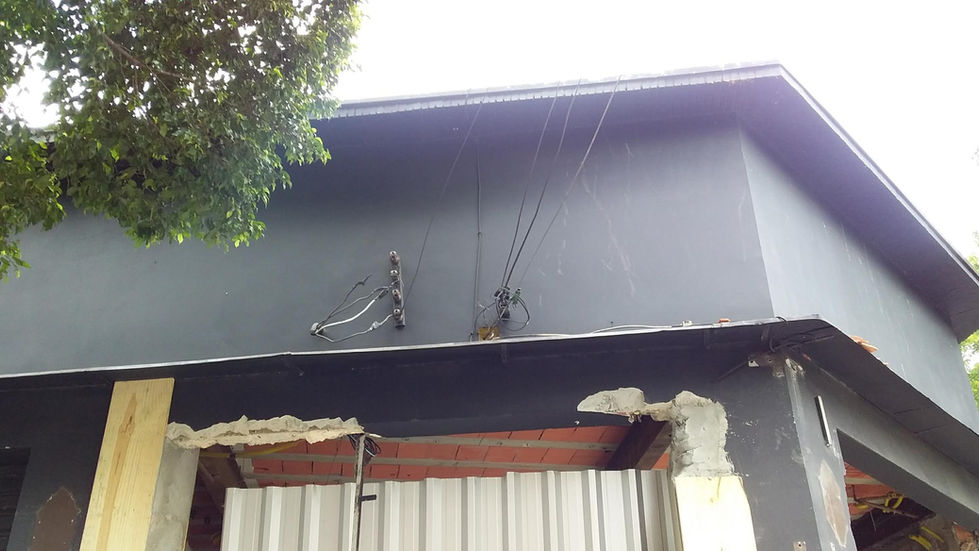 Fachada antes do revestimento
