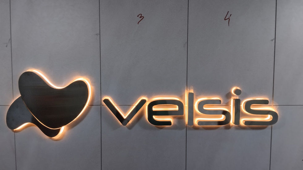 letras caixa em inox com iluminação LED traseira (backlight)