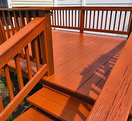 Finished Stained Deck