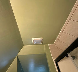 Repainted ceiling
