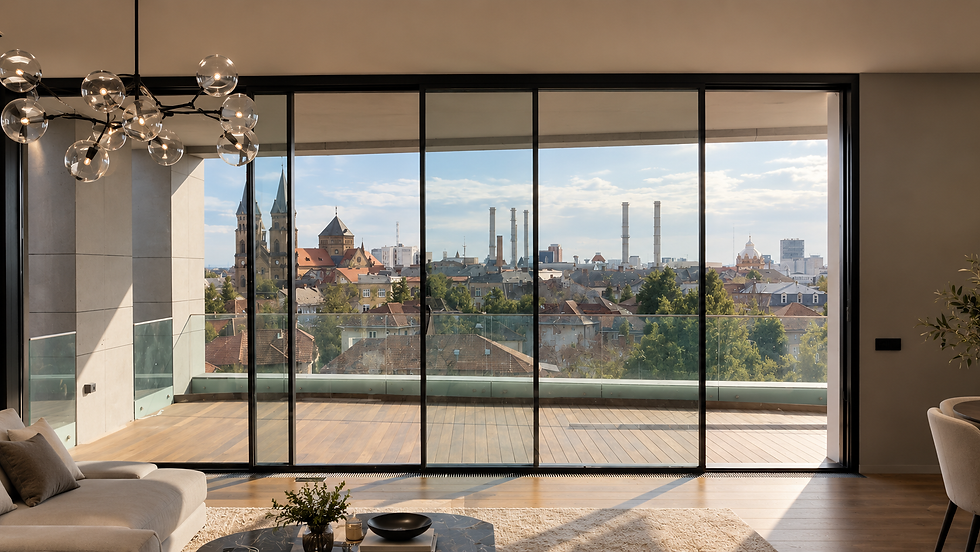 Studiu de caz: Culisantă motorizată de 6,45 m pentru un Penthouse din Timișoara