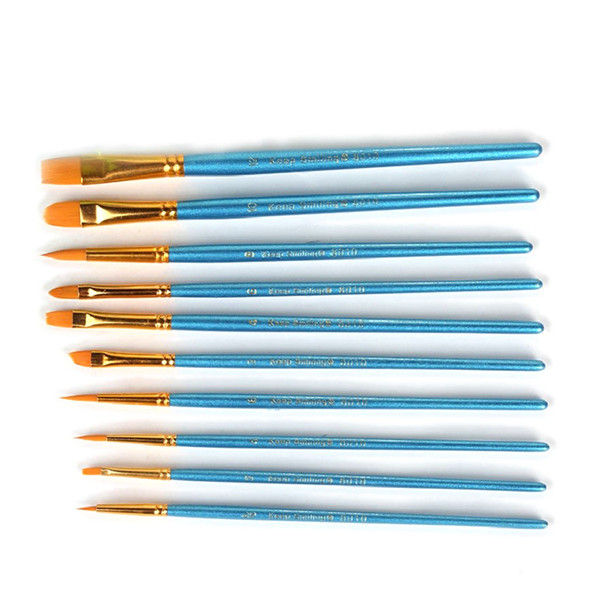 Thumbnail: [ONE HAPPY CHOICE] 2 Sets of 10 Pieces Synthetic Hair Paint Brush