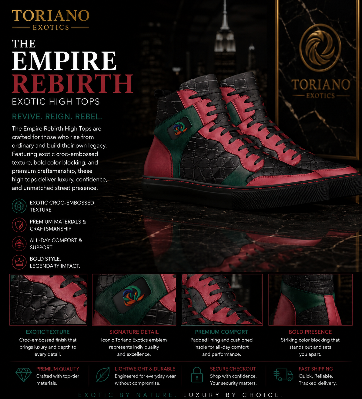 THE EMPIRE REBIRTH EXOTIC HIGH TOPS
