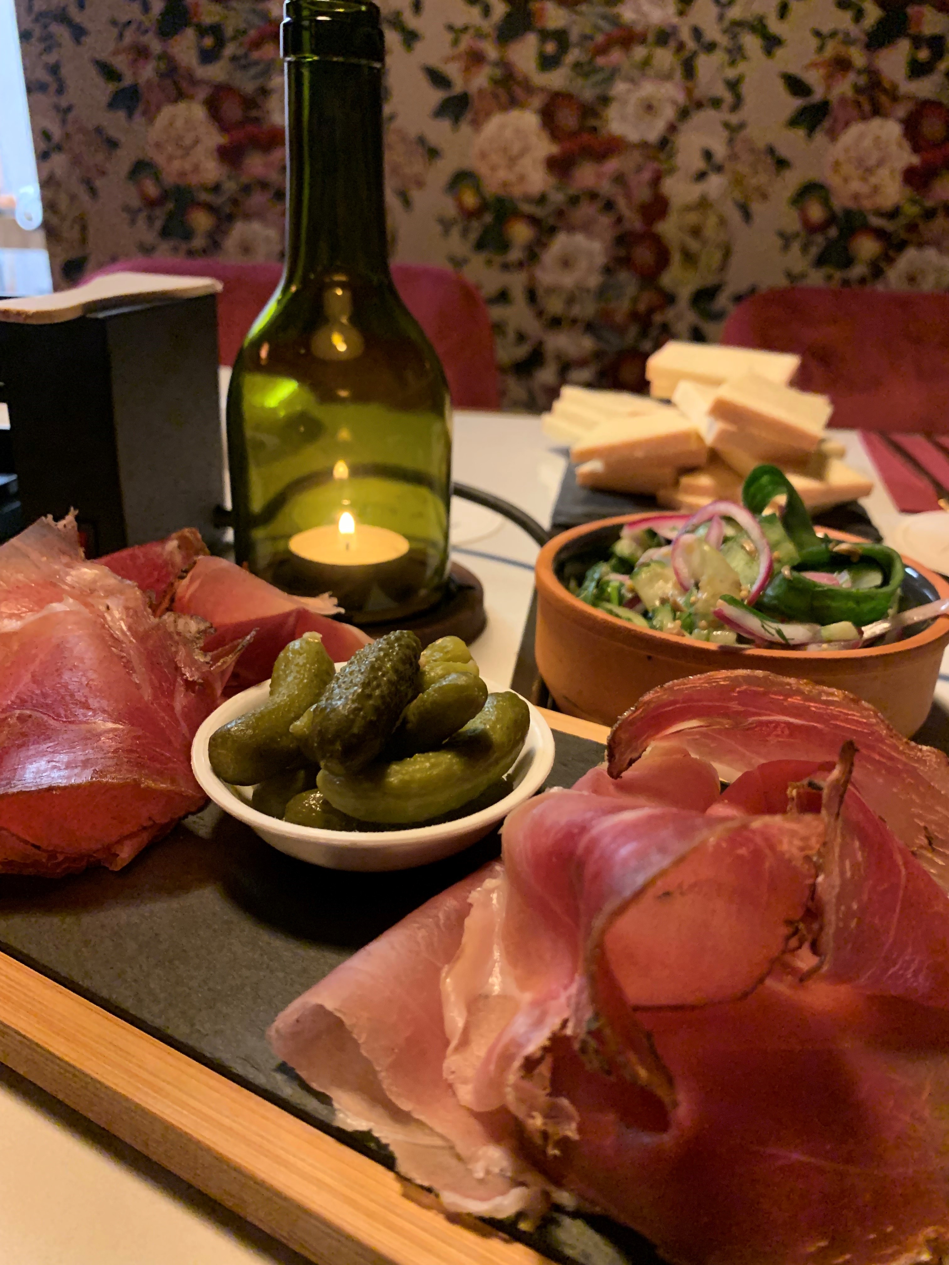 Arranged Food and Objects