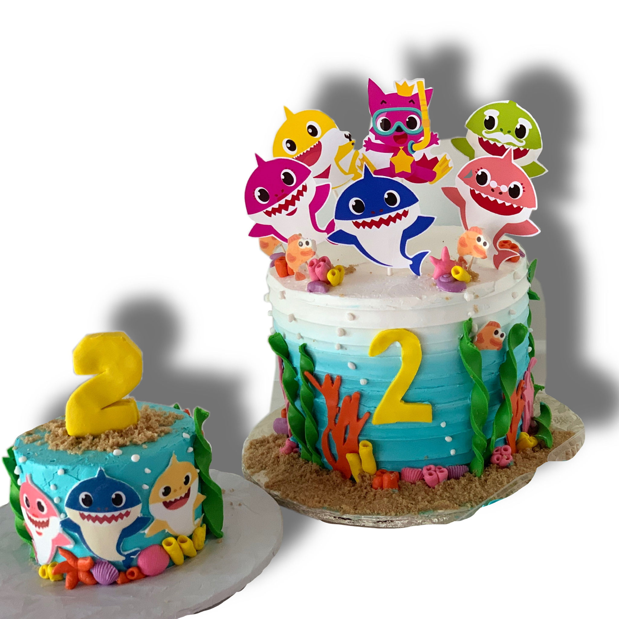 Baby Shark Birthday Cake