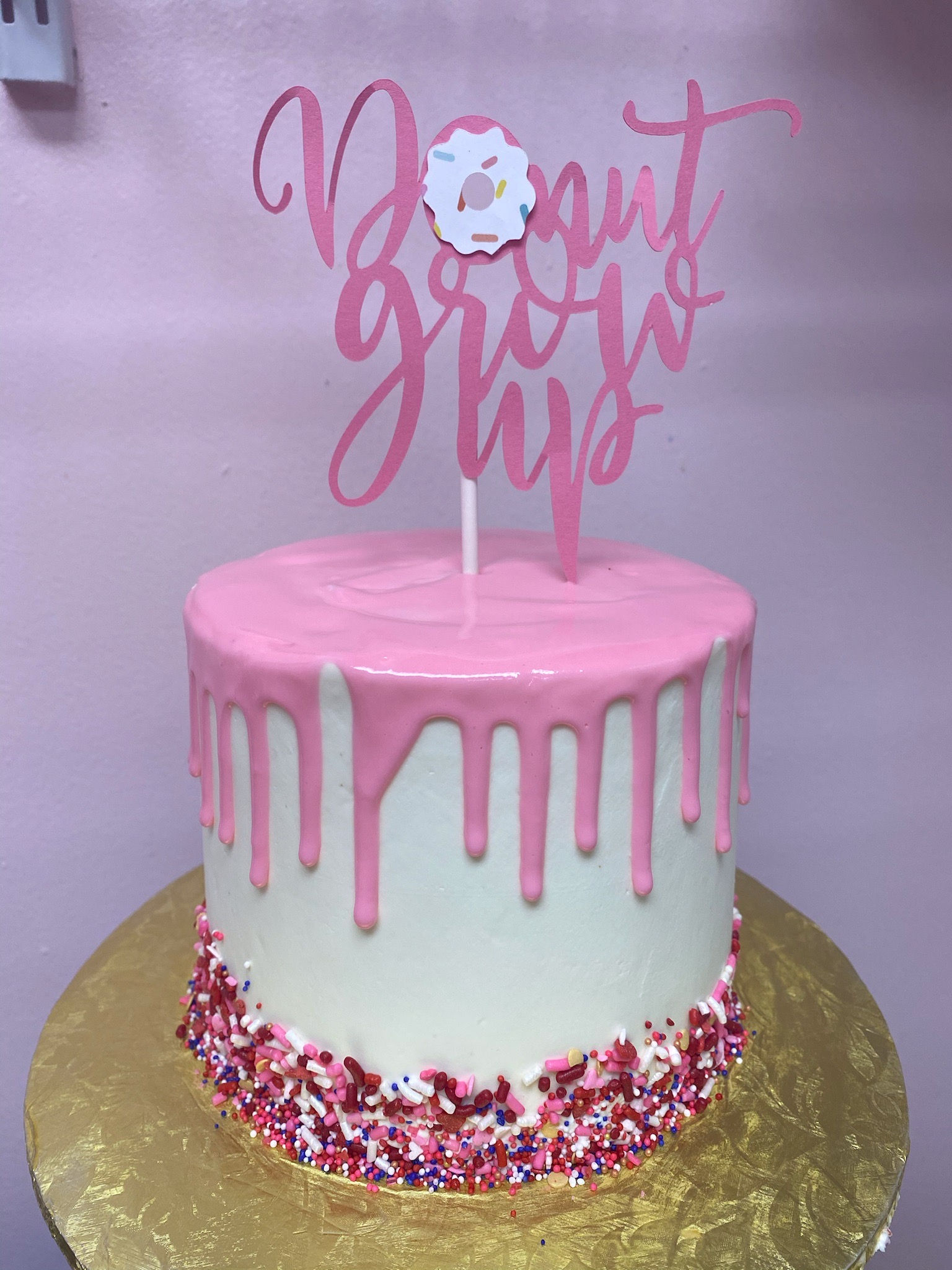 DoNut Grow Up Birthday Cake