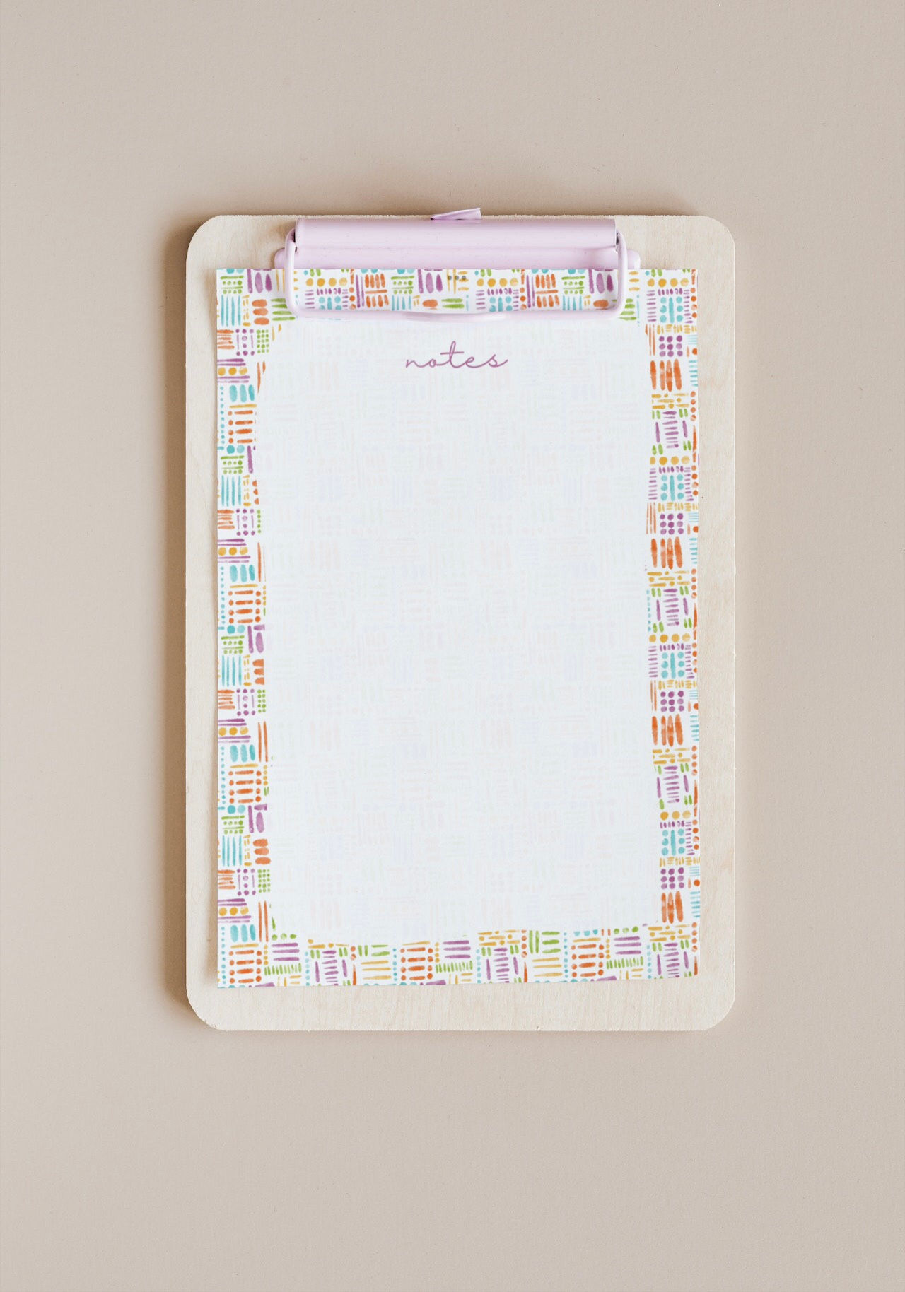 Abstract Patterned Recycled Notepad