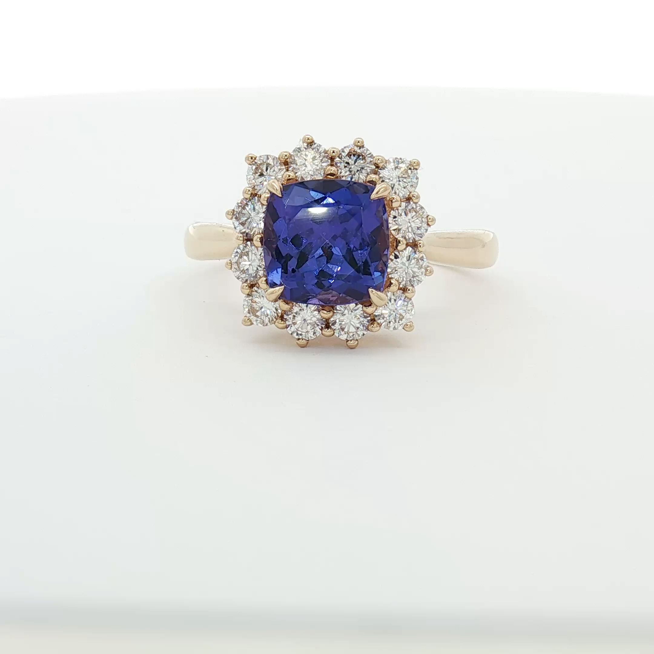 Tanzanite and Diamond Ring