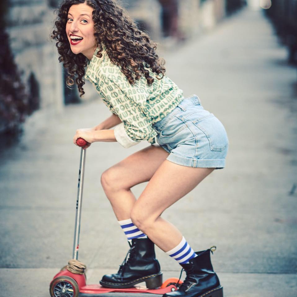Bethany Nicole Taylor rollerblading