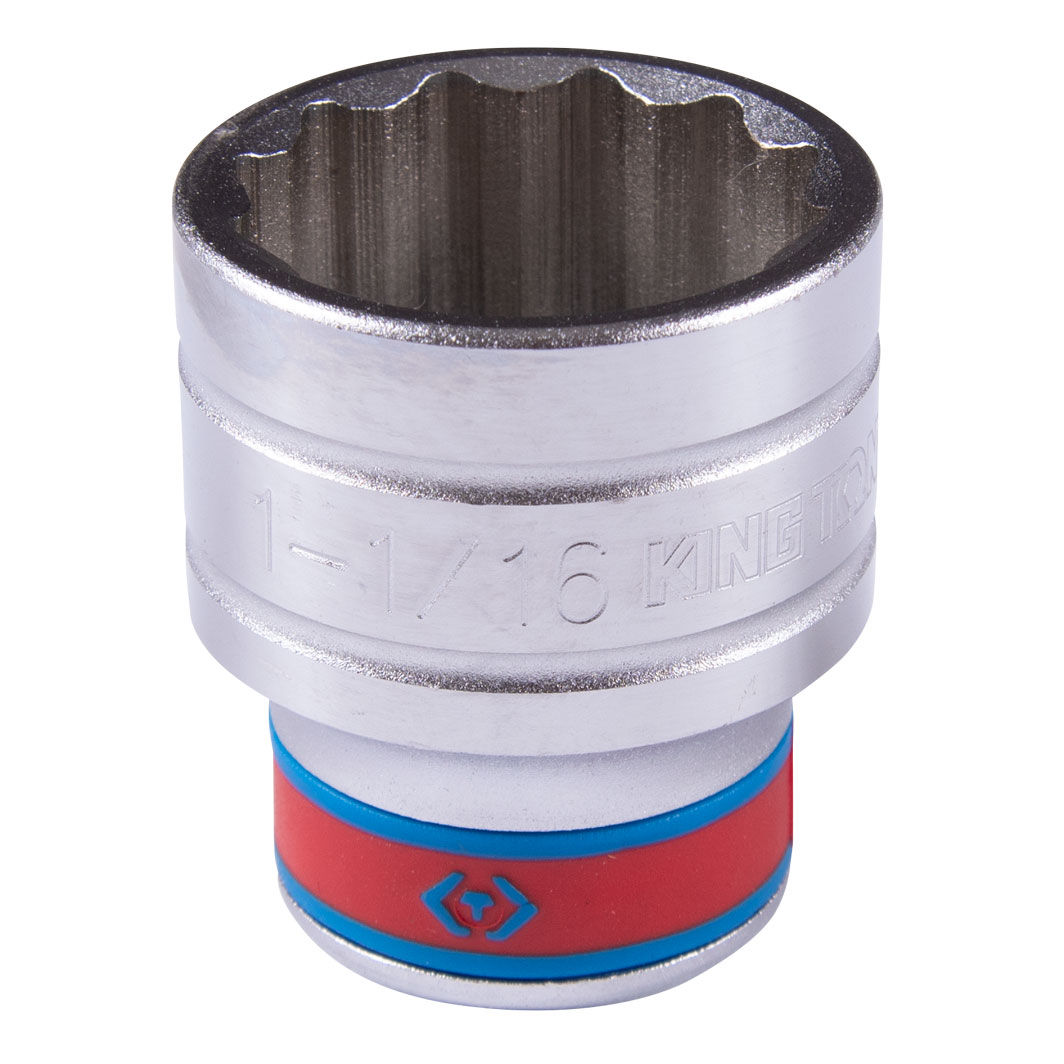 Головка торцевая стандартная двенадцатигранная 1/2", 1-1/16", дюймовая KING TONY
