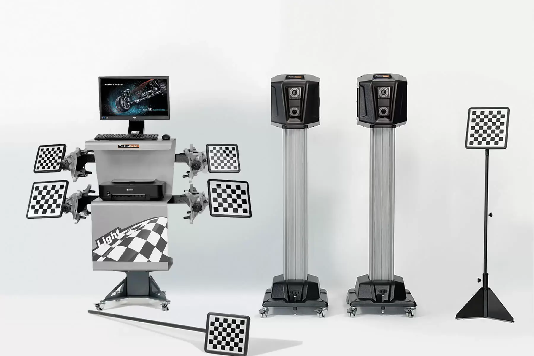 Мобильный стенд сход-развал 3D для грузовых автомобилей ТехноВектор 7 Truck P 72