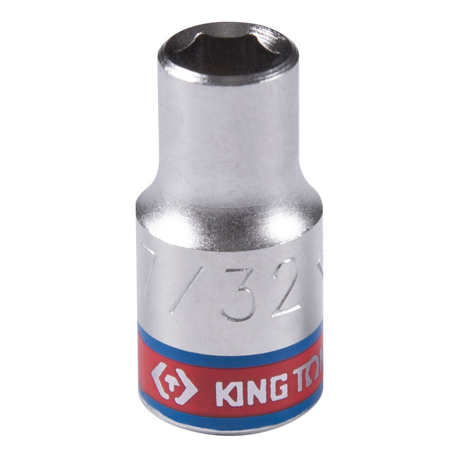 Головка торцевая стандартная шестигранная 1/4", 7/32", дюймовая KING TONY 233507