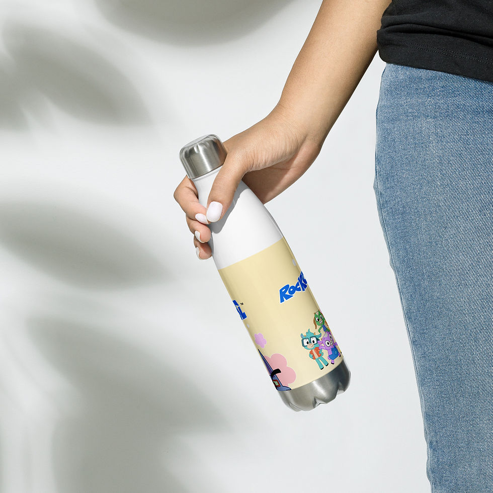 Miniatura: ROCKOLANDIA™️: FLOWER Stainless steel water bottle