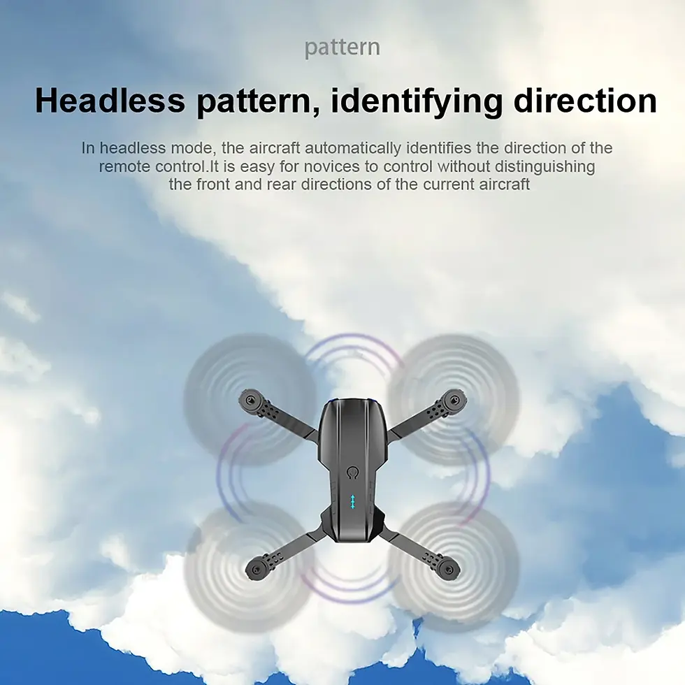 Thumbnail: Mini Foldable RC Quadcopter E99 K3 Pro - Dual Camera Aerial Drone with 4K HD, Ho