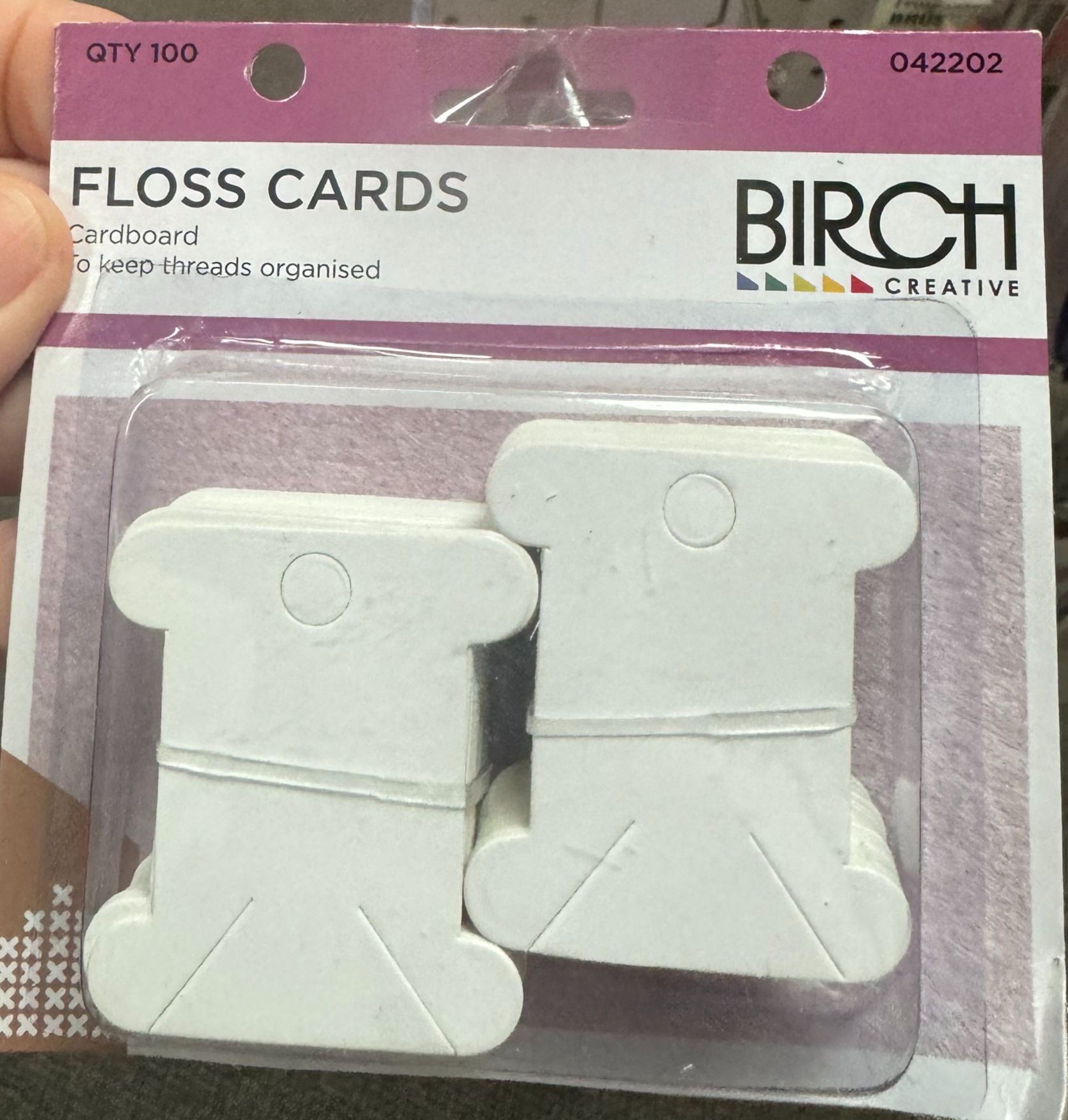 Floss Card - Cardboard x 100