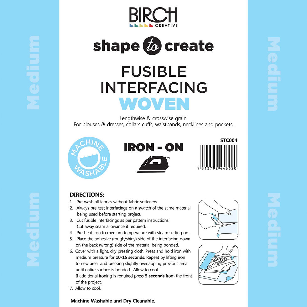 Shape to Create -Fusible Interfacing -Woven