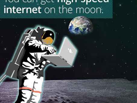 High Speed Internet on the Moon