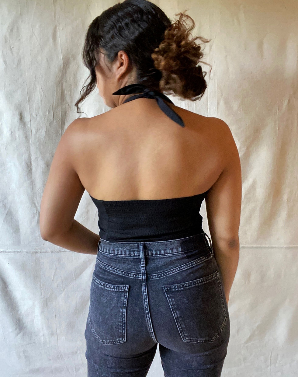 Thumbnail: Vintage Santa Cruz Black Halter Top