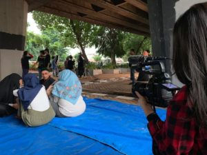 Behind the scenes shooting for Anatman Pictures.
