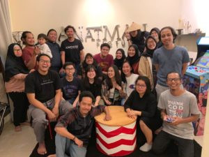 Staff and interns at Anatman Pictures studiom Jakarta.