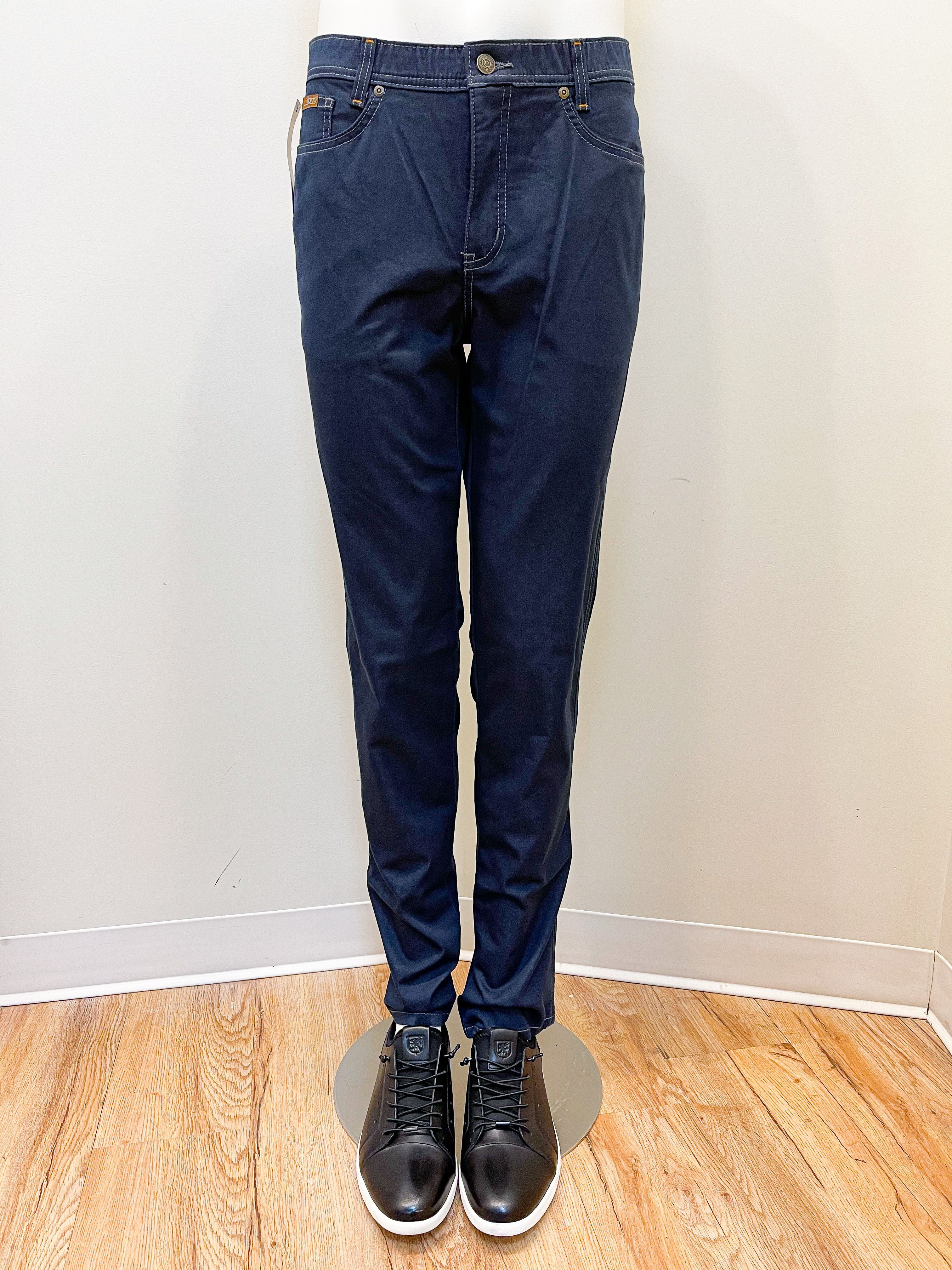 Marco Stretch Faux-Denim Waistband Pants
